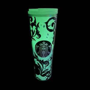 NEW Glow in Dark Starbucks Black Cat Insulated Grande Tumbler